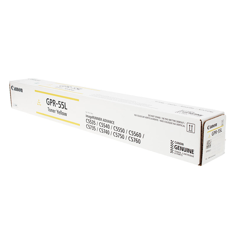 OEM Canon GPR-55L (0487C003) Toner Cartridge, Yellow, 26K Yield