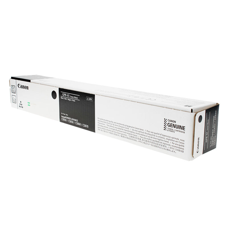 OEM Canon GPR-61 (3763C003) Toner Cartridge, Black, 71K Yield