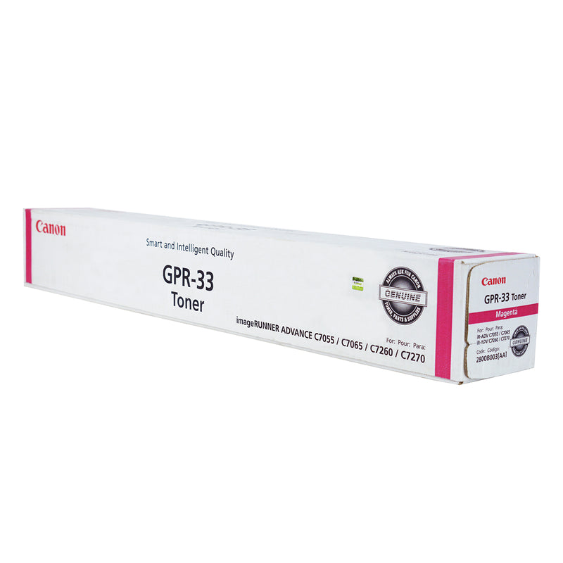 OEM Canon GPR-33 (2800B003) Toner Cartridge, Magenta, 52K Yield