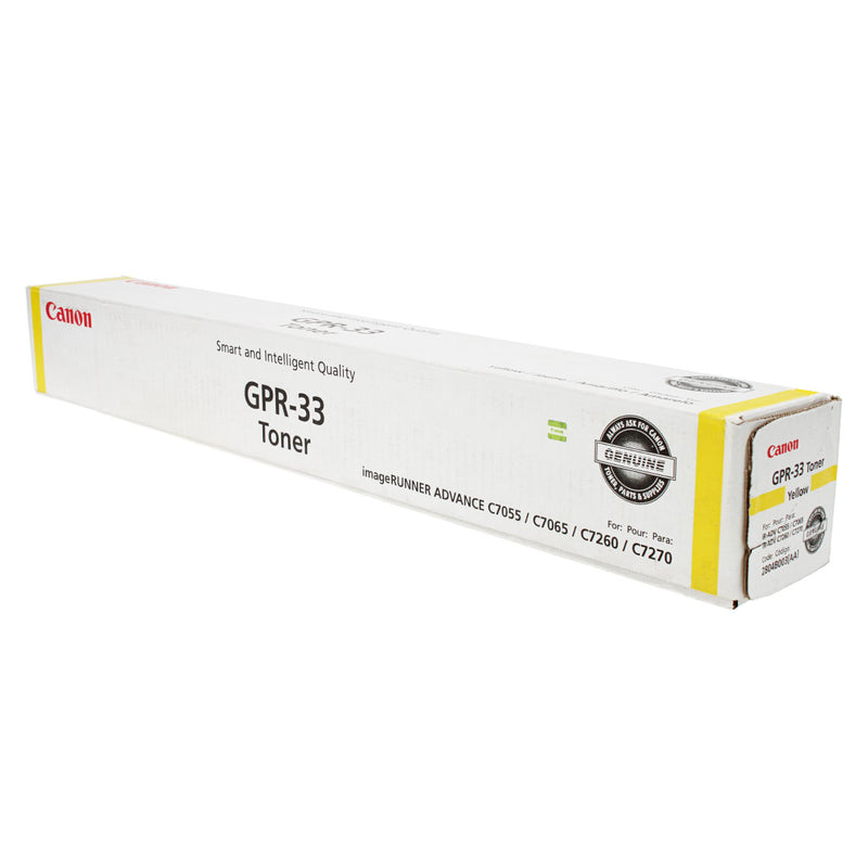 OEM Canon GPR-33 (2804B003) Toner Cartridge, Yellow, 52K Yield