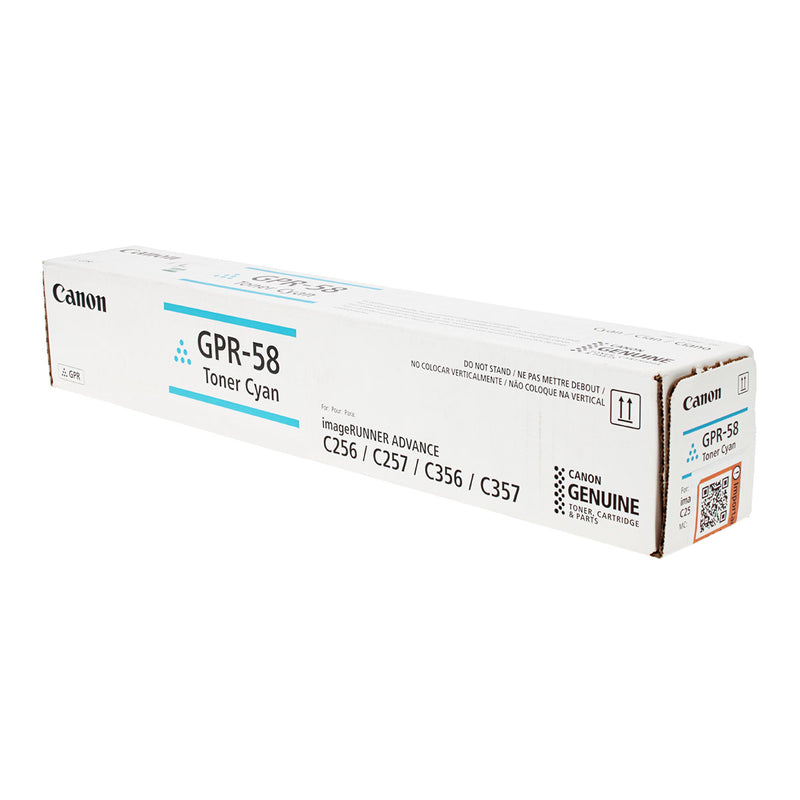 OEM Canon GPR-58 (2183C003) Toner Cartridge, Cyan, 18K Yield