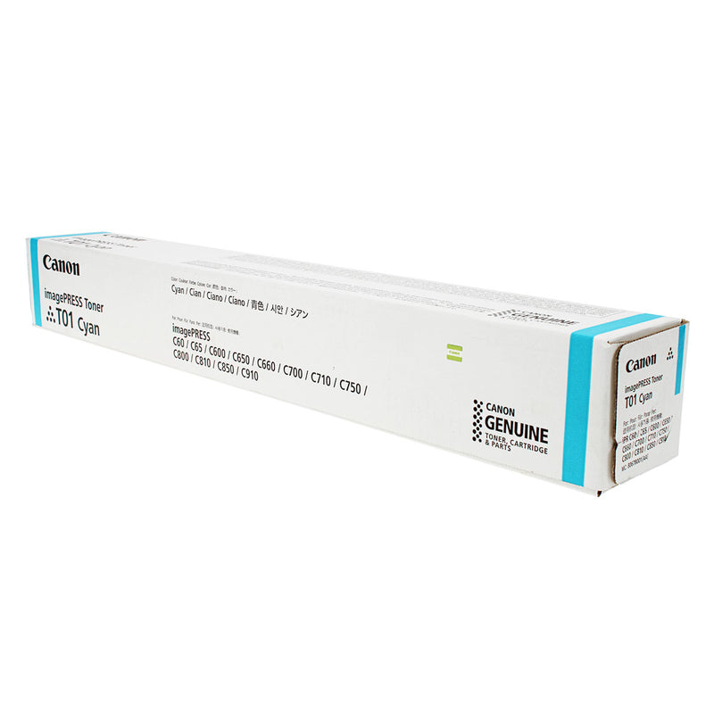 OEM Canon T01C (8067B001) Toner Cartridge, Cyan, 39.5K Yield