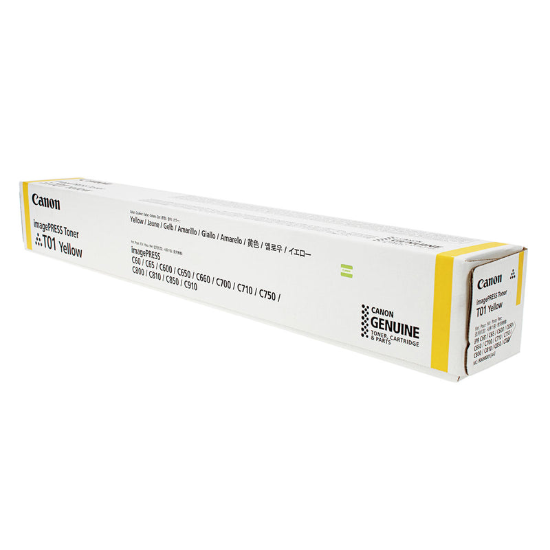 OEM Canon T01Y (8069B001) Toner Cartridge, Yellow, 39.5K Yield