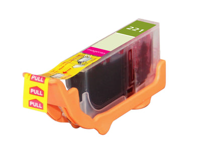 Compatible Canon CLI-221 (CLI-221M) InkJet Cartridge, Magenta, 420 Yield