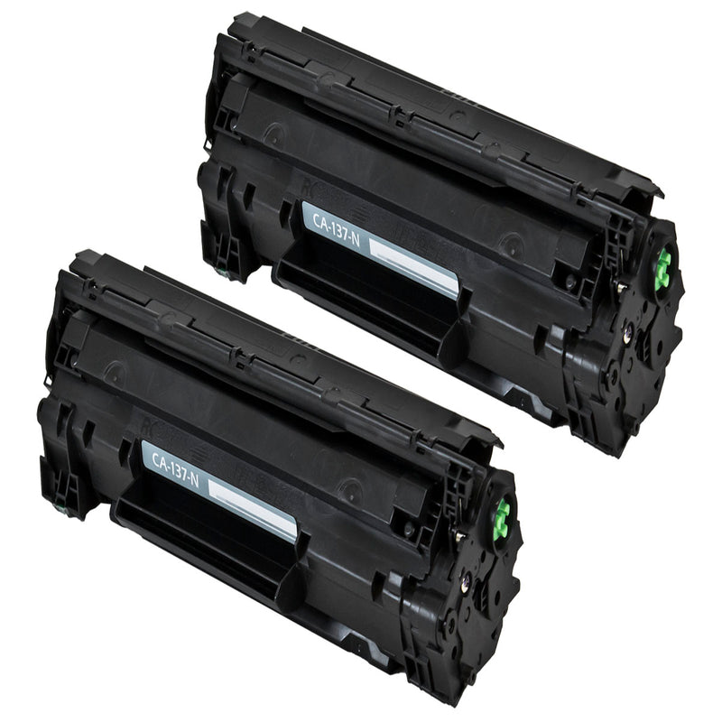 Compatible Canon CRG-137 (9435B001AA) Toner Cartridge, Black, 2.4K Yield, 2 Cartridge Value Pack