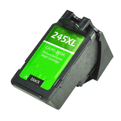 Remanufactured Canon 245XL (PG-245XL) InkJet Cartridge, Black, 300 High Yield