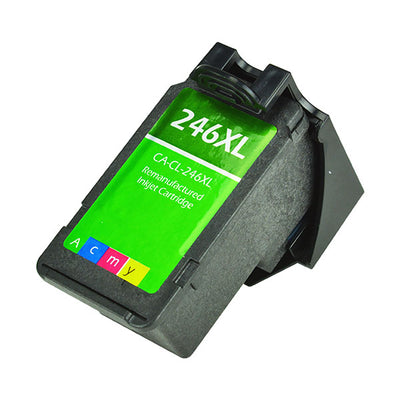 Remanufactured Canon 246XL (CL-246XL) InkJet Cartridge, Tri-Color, 300 High Yield