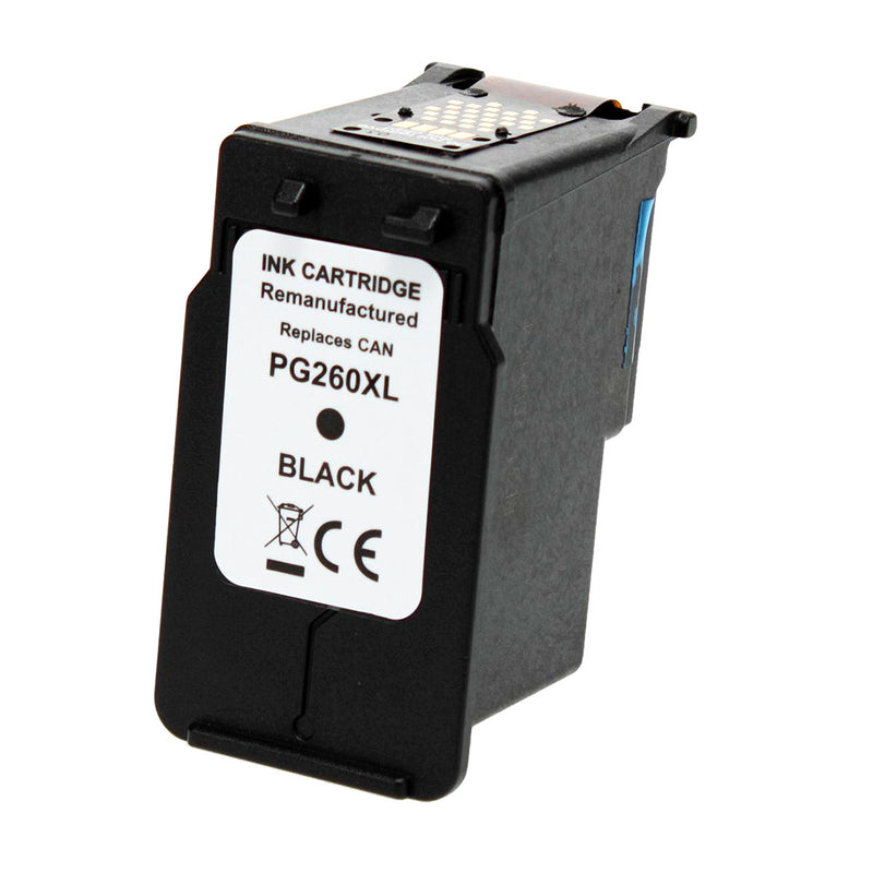 Remanufactured Canon PG-260XL (3706C001) InkJet Cartridge, Black, 400 High Yield