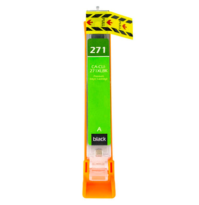 Remanufactured Canon 271XL (CLI-271XLBK) InkJet Cartridge, Black, 5565 High Yield