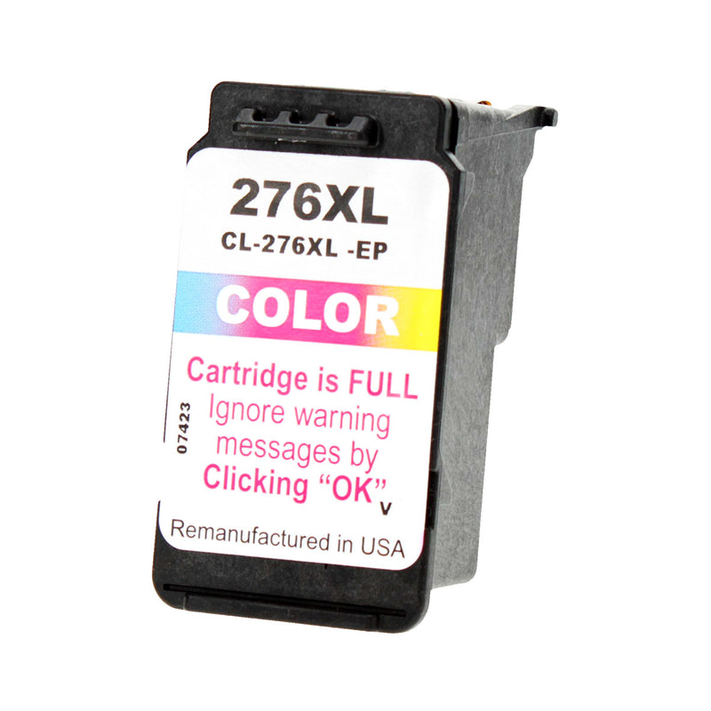 Remanufactured Canon CL-276XL (4987C001) InkJet Cartridge, Tri-Color, 300 High Yield