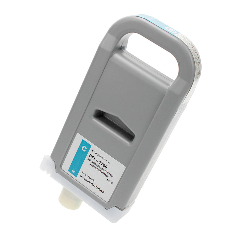 Remanufactured Canon PFI-1700C (0776C001) Wide Format, Cyan, 700ml