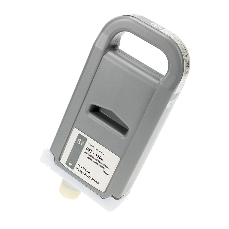 Remanufactured Canon PFI-1700GY (0781C001) Wide Format, Gray, 700ml
