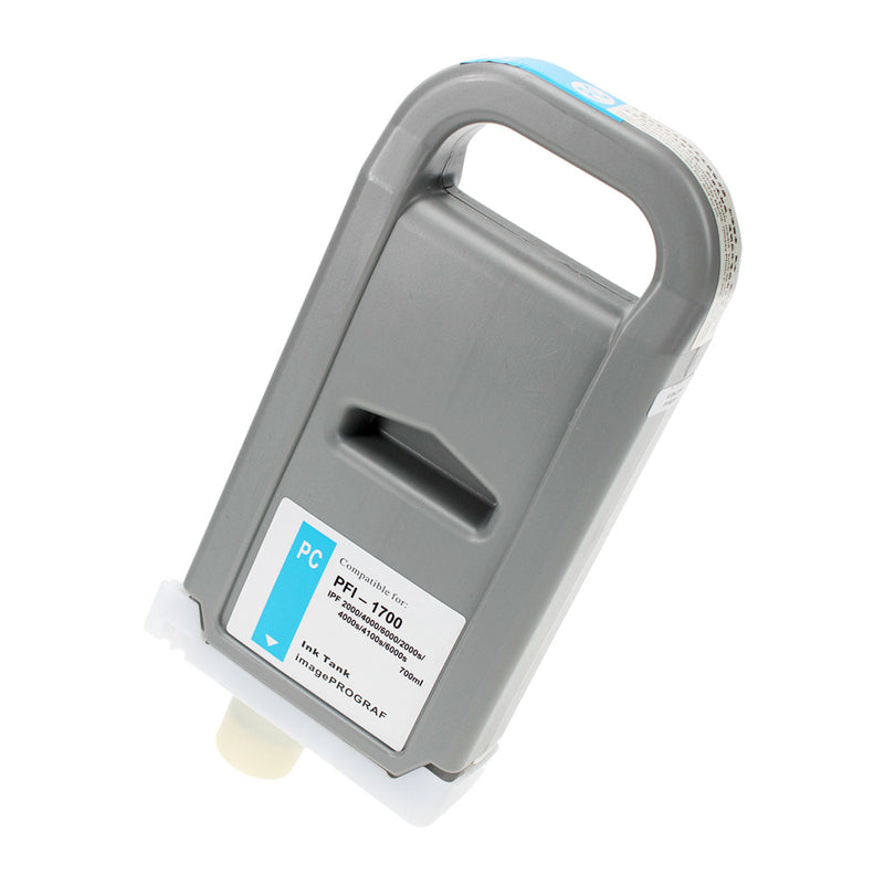 Remanufactured Canon PFI-1700PC (0779C001) Wide Format, Photo Cyan, 700ml