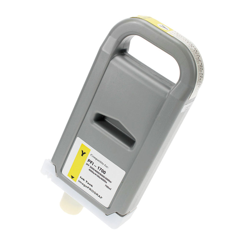 Remanufactured Canon PFI-1700Y (0778C001) Wide Format, Yellow, 700ml