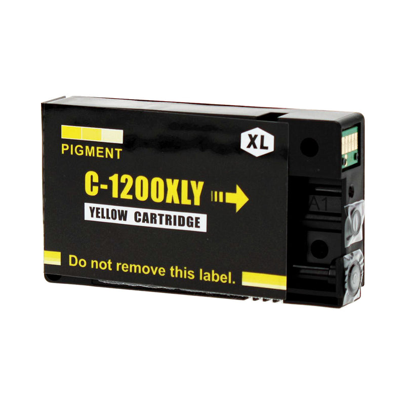 Compatible Canon 1200XL (PGI-1200XLYW) InkJet Cartridge, Yellow, 900 High Yield