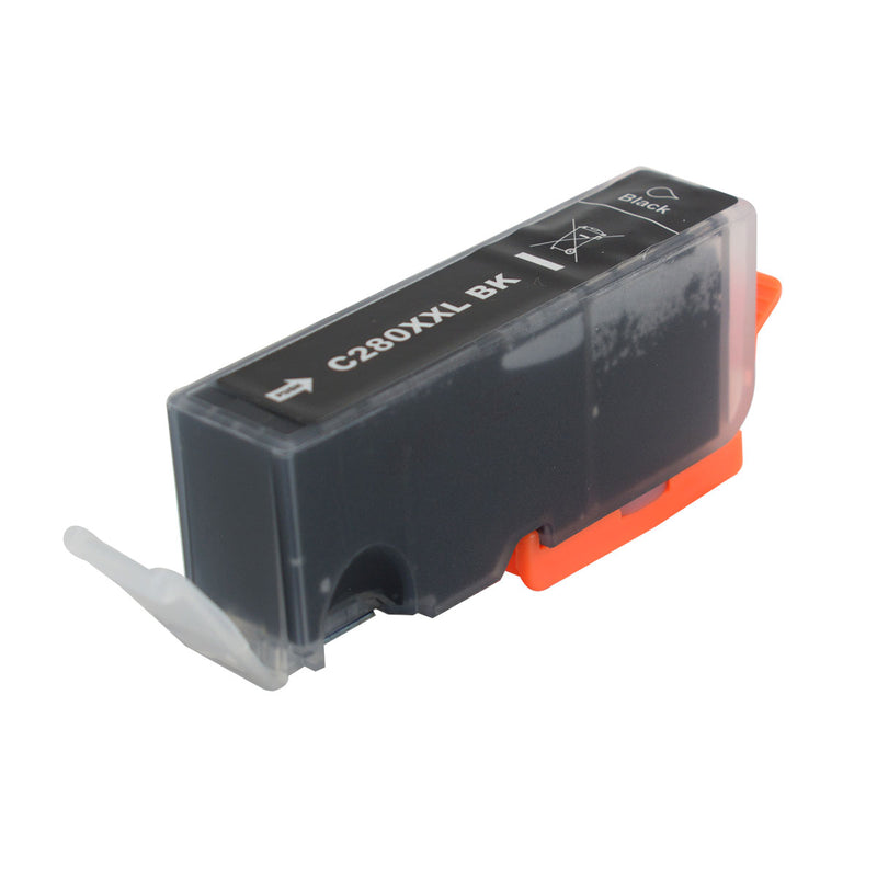 Remanufactured Canon 280XXL (PGI-280XXL) InkJet Cartridge, Pigment Black, 25.7ml Extra High Yield