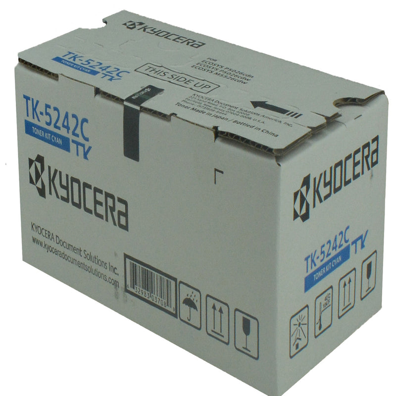 OEM Kyocera Mita TK-5242C (1T02R7CUS0) Toner Cartridge, Cyan, 3K Yield
