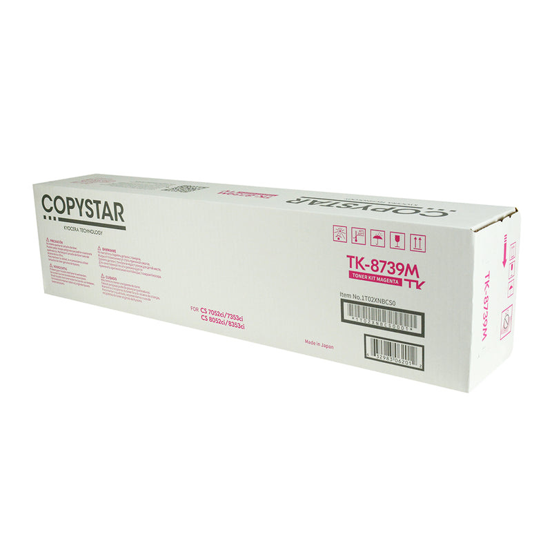 OEM Copystar TK-8739M (1T02XNBCS0) Toner Cartridge, Magenta, 40K Yield