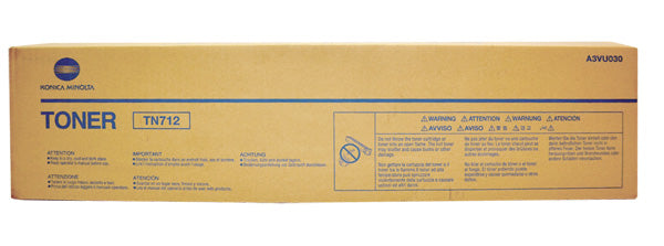 OEM Konica Minolta TN712 (A3VU030) Toner Cartridge, Black, 40.8K Yield