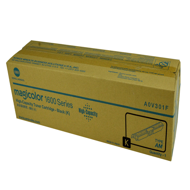 OEM Konica Minolta  (A0V301F) Toner Cartridge, Black, 2.5K Yield