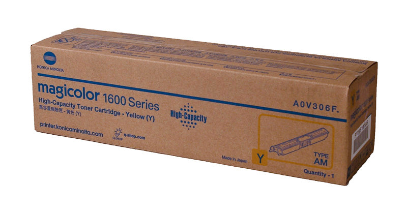 OEM Konica Minolta  (A0V306F) Toner Cartridge, Yellow, 2.5K Yield