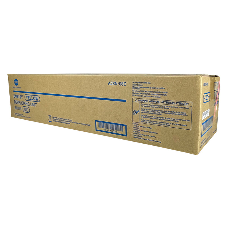 OEM Konica Minolta DV512Y (A2XN08D) Developer Unit, Yellow, 590K Yield