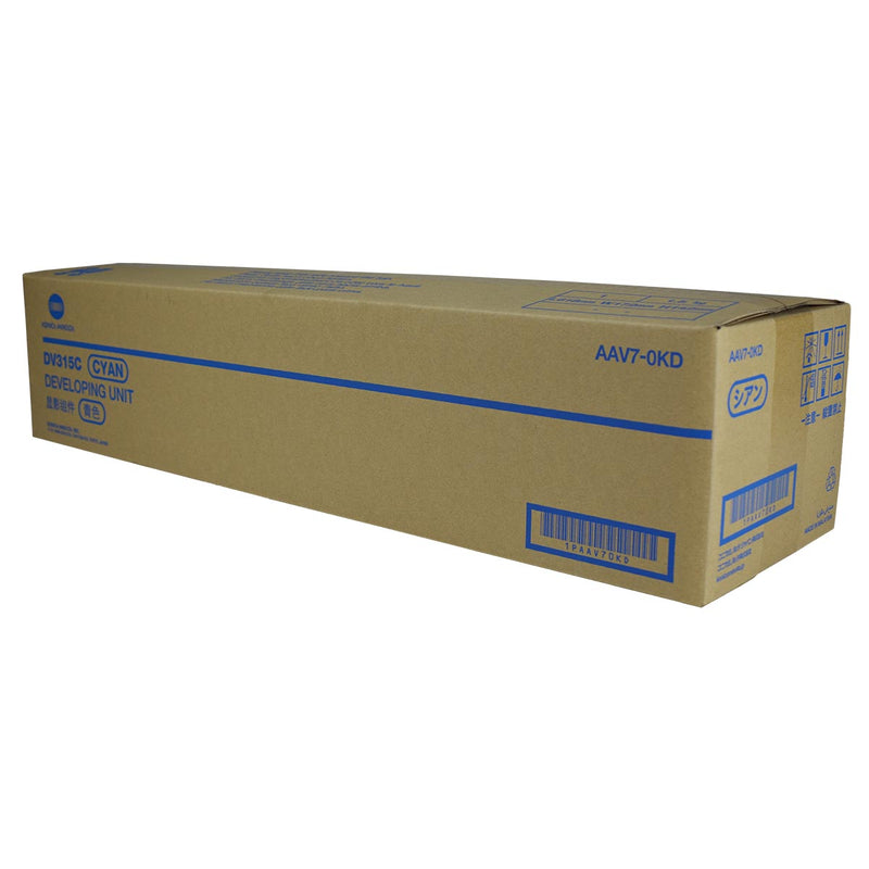 OEM Konica Minolta DV315C (AAV70KD) Developer Unit, Cyan, 1000K Yield