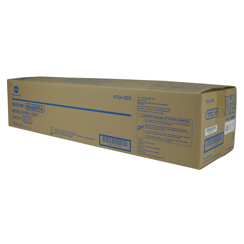 OEM Konica Minolta DV313M (A7U40ED) Developer Unit, Magenta, 600K Yield