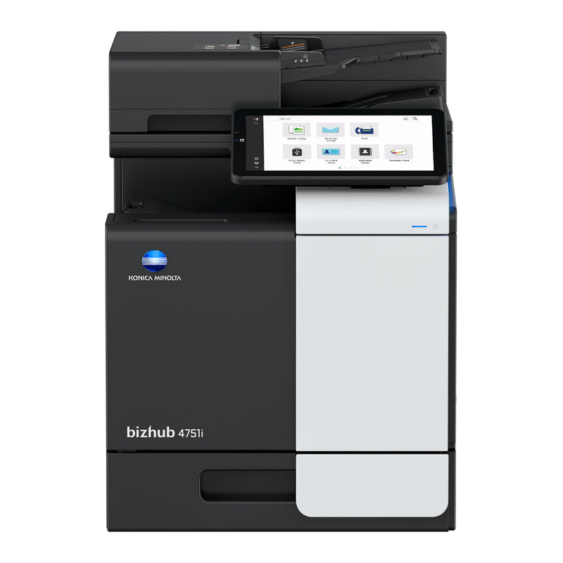 OEM Konica Minolta bizhub 4751i (ACT8017) MFP, 50 ppm Monochrome, Print, Copy, Scan, Fax, Full Yield Toner, K=20K Yield