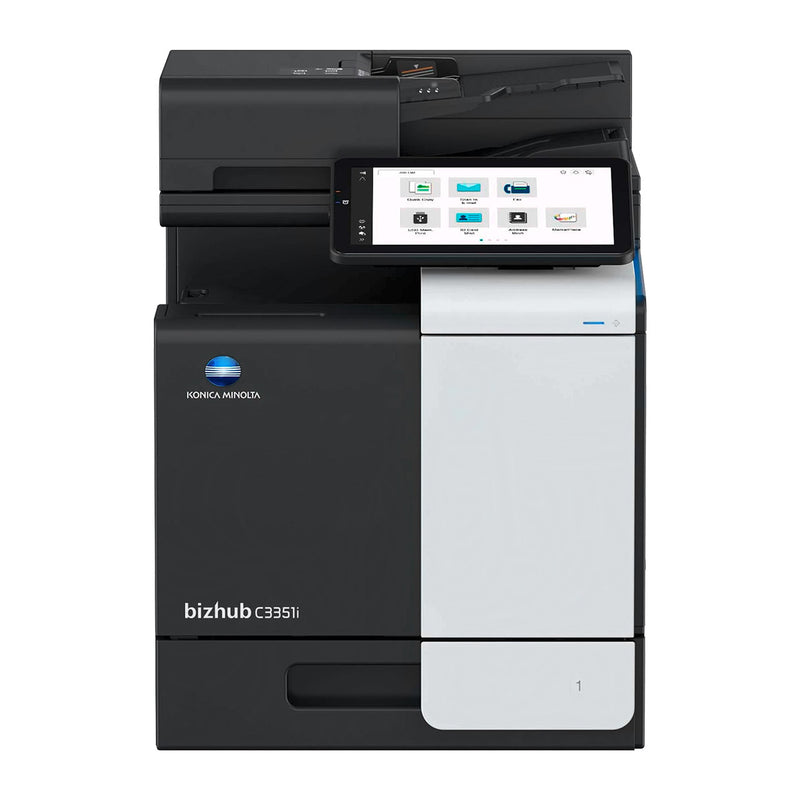 OEM Konica Minolta bizhub C3351i (A93E017) MFP, 35 ppm Color, Print, Copy, Scan, (Fax), Full Yield Toner, K=13K Yield, CMY=9K Yield