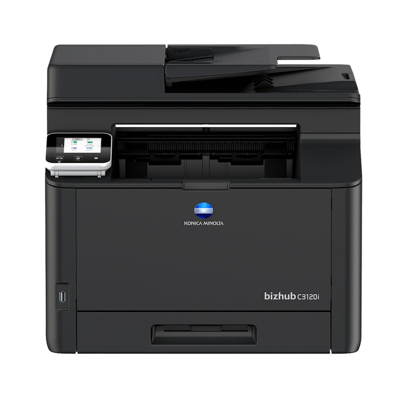 OEM Konica Minolta bizhub C3120i (AE1V011) MFP, 35 ppm Color, Print, Copy, Scan, Fax, Starter Toner, K=2.5K Yield, CMY=1.5K Yield
