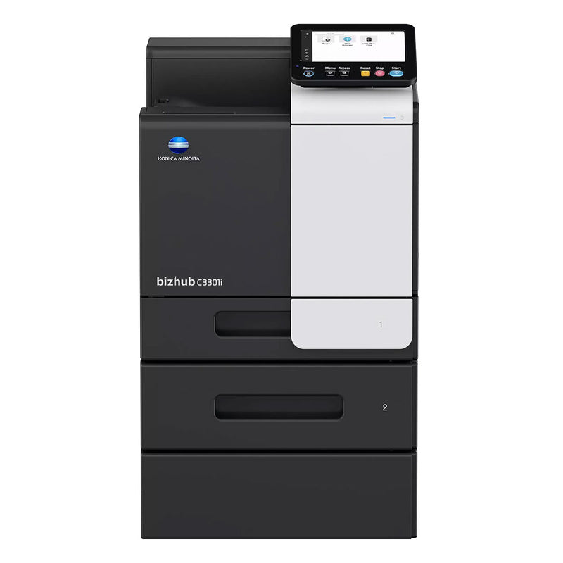 OEM Konica Minolta bizhub C3301i (AAJT017) Printer, 35 ppm Color, Print, Full Yield Toner, K=13K Yield, CMY=9K Yield