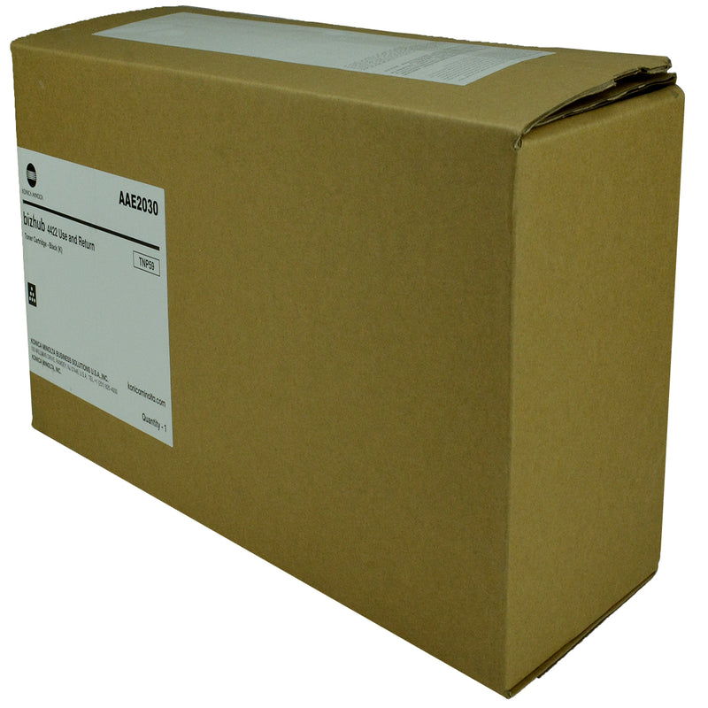 OEM Konica Minolta TNP59 (AAE2030) Toner Cartridge, Black, 25K Yield, Return Program