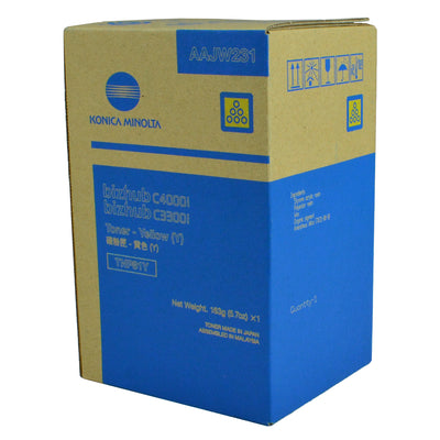 OEM Konica Minolta TNP81Y (AAJW231) Toner Cartridge, Yellow, 9K Yield