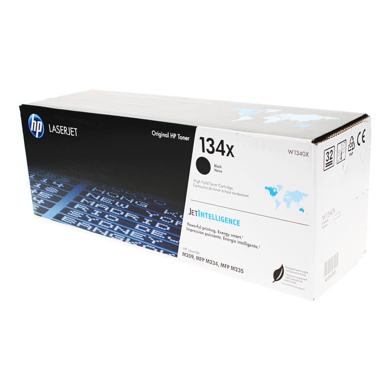 OEM HP 134X (W1340X) Toner Cartridge, Black, 2.4K High Yield