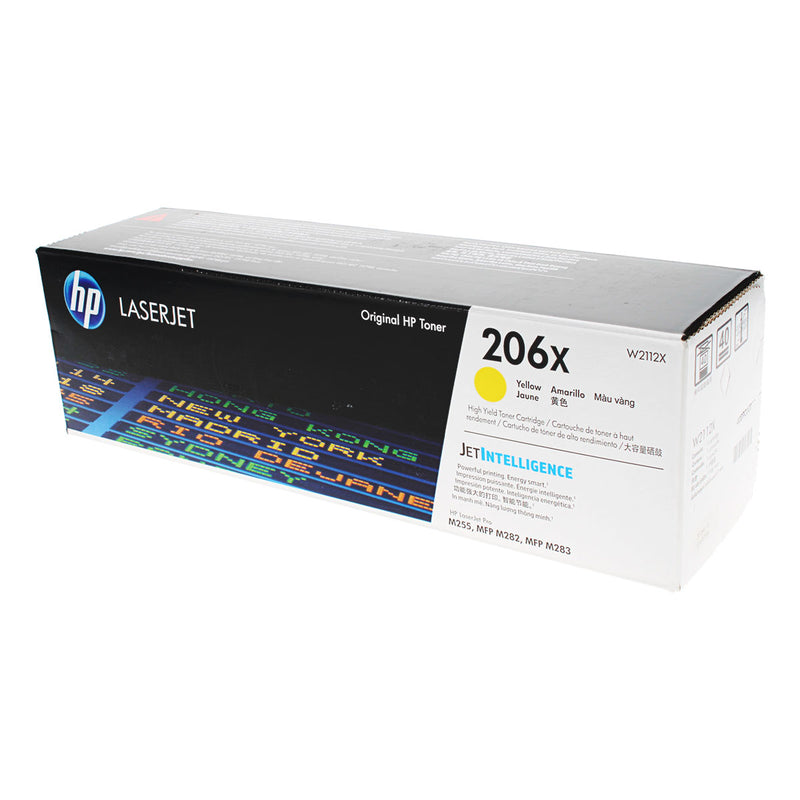 OEM HP 206X (W2112X) Toner Cartridge, Yellow, 2.45K High Yield
