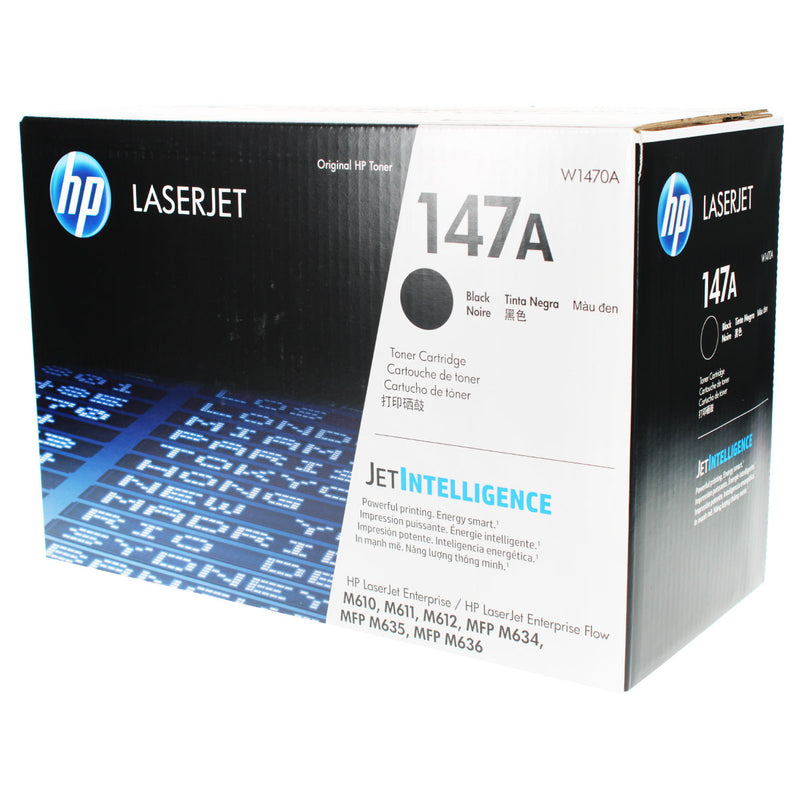 OEM HP 147A (W1470A) Toner Cartridge, Black, 10.5K Yield