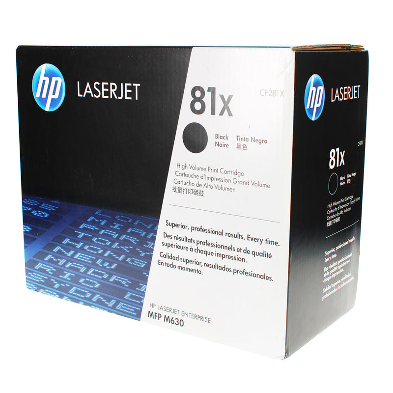 OEM HP 81X (CF281X) Toner Cartridge, Black, 25K High Yield