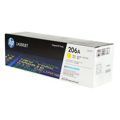 OEM HP 206A (W2112A) Toner Cartridge, Yellow, 1,250 Yield