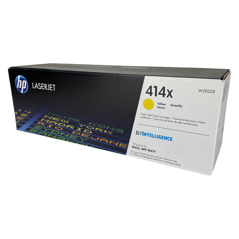 OEM HP 414X (W2022X) Toner Cartridge, Yellow, 6K High Yield