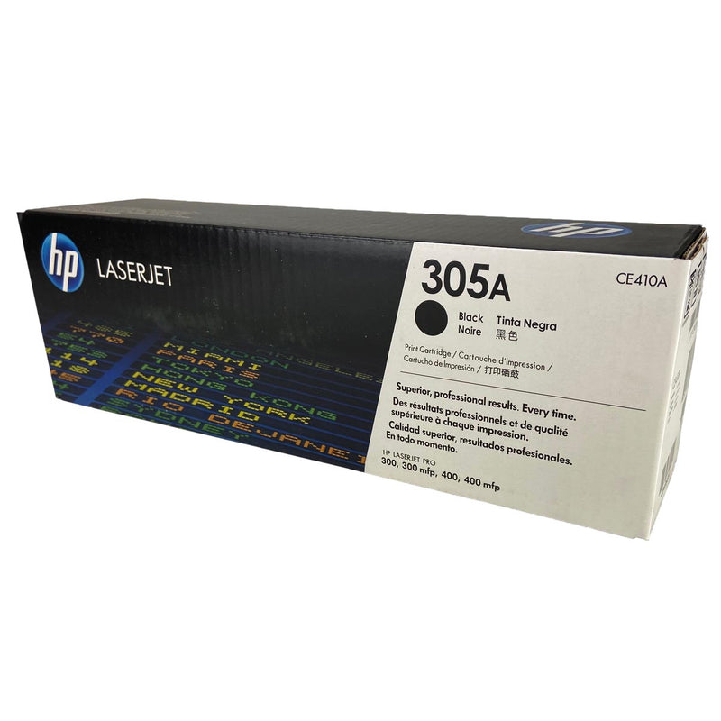 OEM HP 305A (CE410A) Toner Cartridge, Black, 2.2K Yield