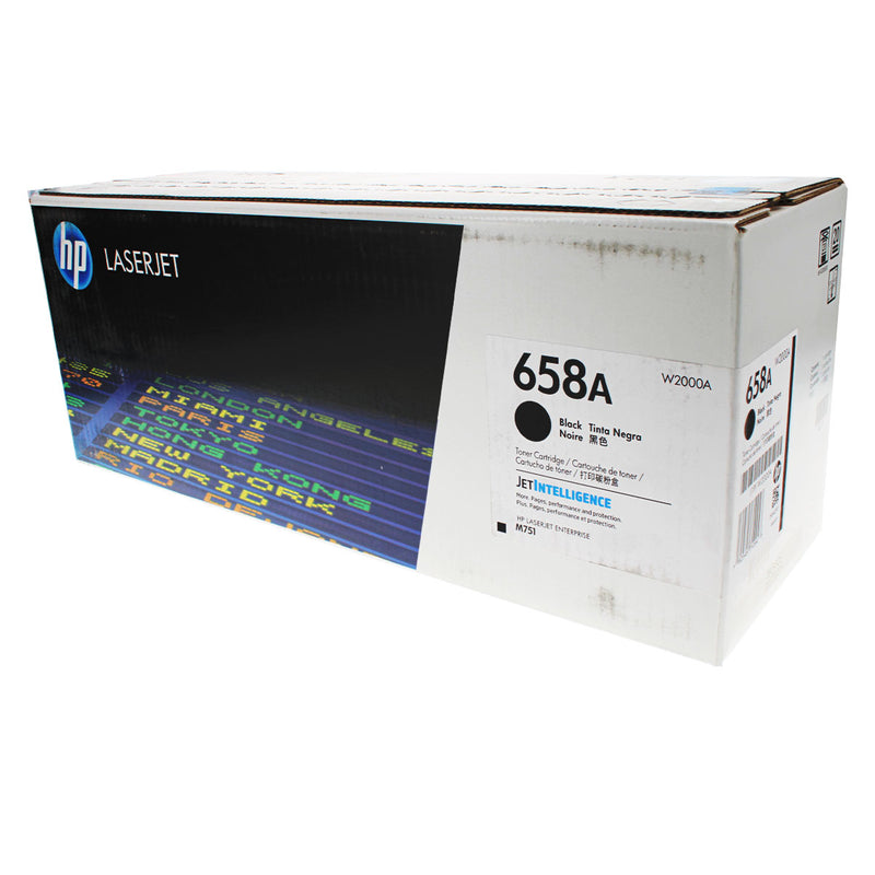OEM HP 658A (W2000A) Toner Cartridge, Black, 7K Yield