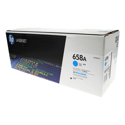 OEM HP 658A (W2001A) Toner Cartridge, Cyan, 6K Yield