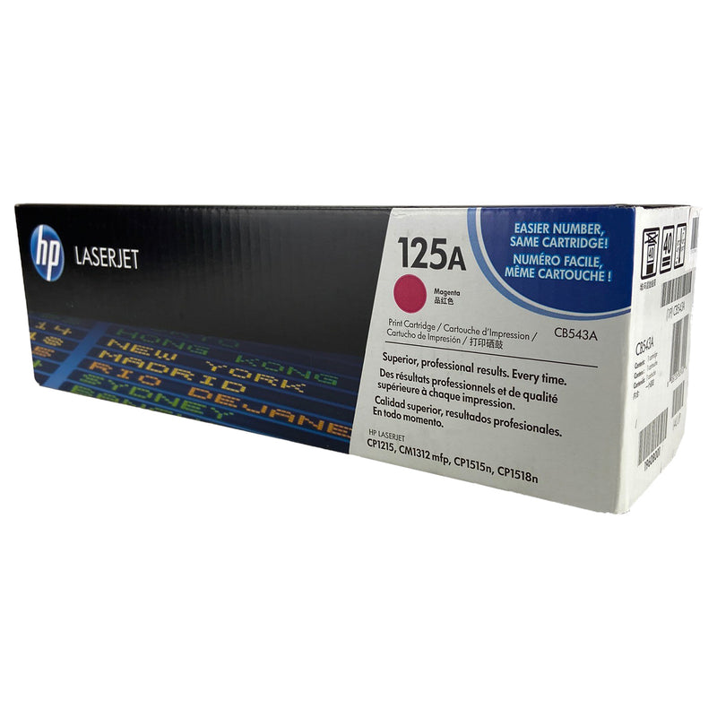 OEM HP 125A (CB543A) Toner Cartridge, Magenta, 1.4K Yield