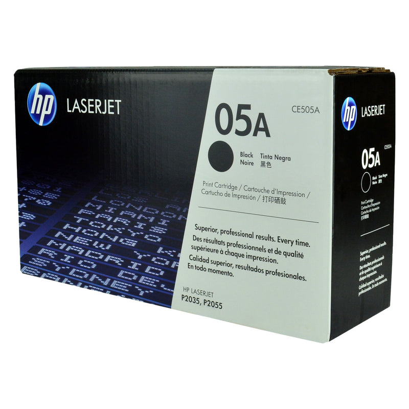 OEM HP 05A (CE505A) Toner Cartridge, Black, 2.3K Yield