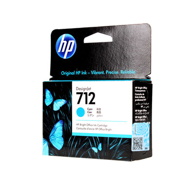 OEM HP 712 (3ED67A) Inkjet, Cyan, 29 Yield