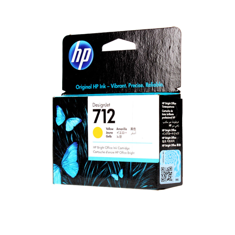 OEM HP 712 (3ED69A) Inkjet, Yellow, 29 Yield