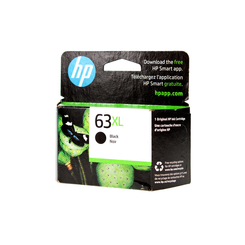OEM HP 63XL (F6U64AN) Inkjet, Black, 480 High Yield