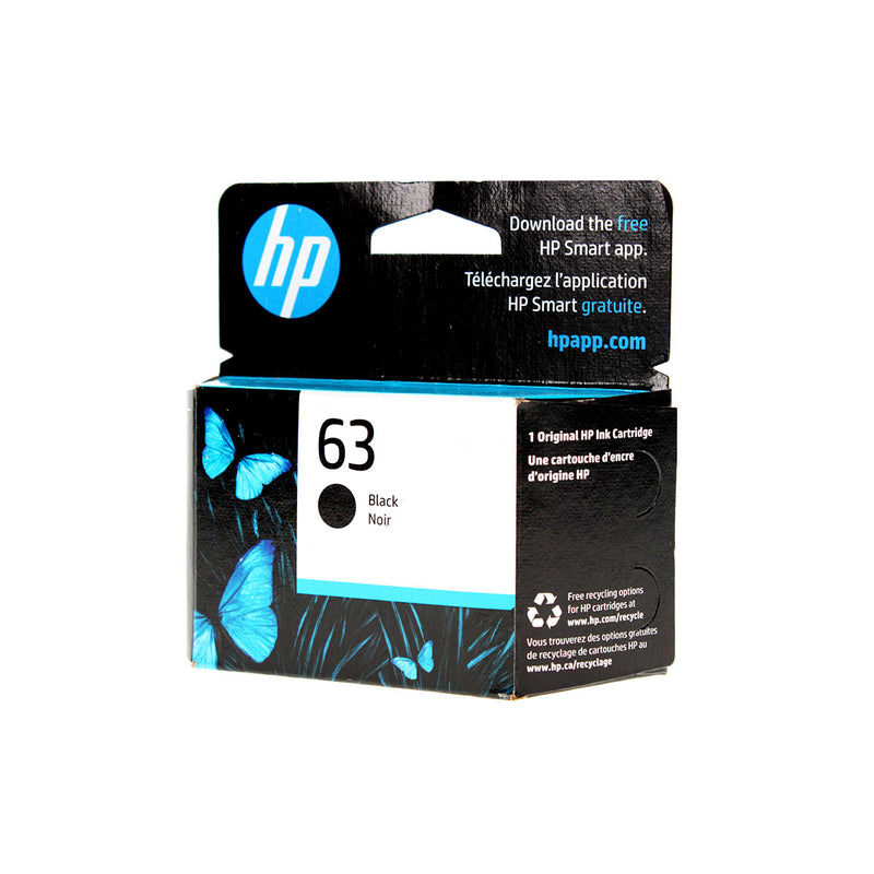OEM HP 63 (F6U62AN) Inkjet, Black, 190 Yield