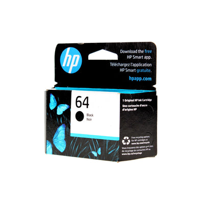 OEM HP 64 (N9J90AN) Inkjet, Black, 200 Yield